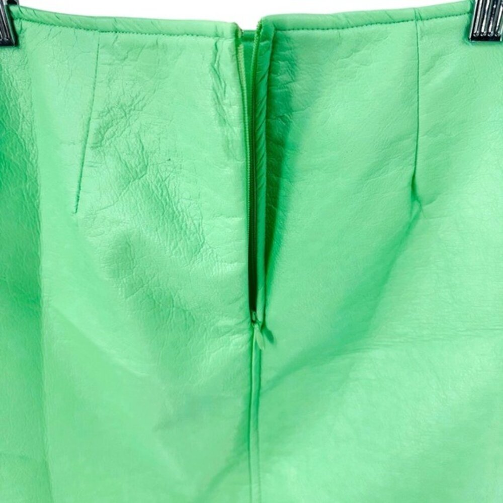 Tuckernuck NEW Mint Chip Faux Vegan Leather Meg Mini Skirt Size S - Picture 5 of 7